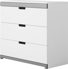 Kummut Kocot Kids Tomi, 45 x 100 x 90 cm, valge/hall