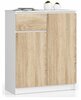 Kummut Akord Furniture Factory K80 OP0LKOMK80BIASON, valge/puit, 80 x 40 x 99 cm