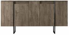 Kummut Kalune Design Luxe 618BLY1177, must/pähkel, 35 x 160 x 80 cm