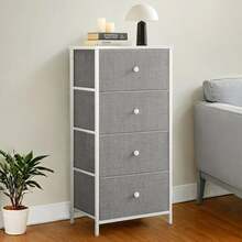 Kummut Songmics LTS314L10, 30 x 45 x 91,7 cm, helehall-valge