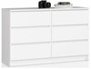 Kummut Meblocross Queen K120, 40 x 120 x 77 cm, valge