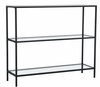 Põrandariiul Kalune Design D100, 30 x 100 x 85 cm, läbipaistev/must