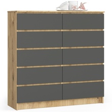 Kummut Akord Furniture Factory K120 94036010, 40 x 120 x 121 cm, pruun/hall