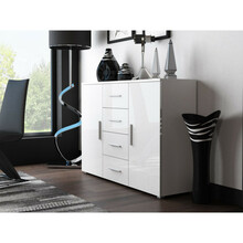 Kummut Cama Meble Uni, 132 x 38 x 92 cm, valge
