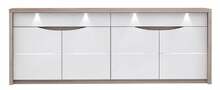 Kummut Forte Saint Tropez STZK2411B, 227.1 x 52.7 x 84.4 cm, valge/liivakarva pruun
