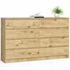Kummut Akord K160 8, 40 x 160 x 121 cm, tamm/pruun