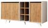 Kummut Kalune Design Prava 811MDD3404, 40 x 140 x 86 cm, tamm/valge
