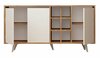 Kummut Kalune Design Seria, 40 x 140 x 86 cm, tamm/valge