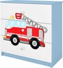 Kummut Kocot Kids Babydreams Fire Brigade, sinine/valge, 80 x 41 x 80.5 cm