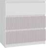 Kummut Top E Shop Malwa M3 Arteso, 40 x 70 x 75 cm, valge/roosa