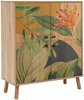 Kummut Kalune Design Multi Purpose Saka, 36 x 95 x 111 cm, kollane/sonoma tamm/roheline