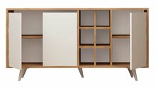 Kummut Kalune Design Seria, 40 x 140 x 86 cm, tamm/valge