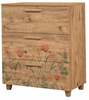 Kummut Kalune Design Leva Gravis Tulip, 43 x 80 x 95 cm, pruun