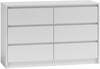 Kummut Top E Shop Queen K120, 2x3, 120 x 40 x 75 cm, valge