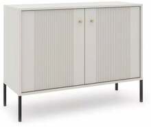 Kummut Iseo IS02, 104.5 x 39 x 79 cm, valge/must