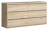 Kummut Forte Chelsea CHLK261-D30F, 42.2 x 154 x 79.9 cm, tamm