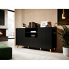 Kummut Halmar Pafos 150 2D1S, 150 x 40 x 82 cm, must
