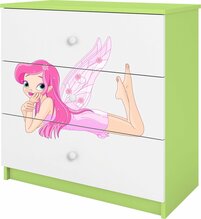 Kummut Kocot Kids Babydreams Fairy With Wings, 80 x 41 x 80.5 cm, valge/roheline