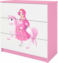 Kummut Kocot Kids Babydreams Princess On Horse, valge/roosa, 80 x 41 x 8.5 cm