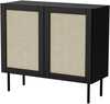 Kummut Cama Meble JUTA 2D, 100 x 39,5 x 90 cm, must