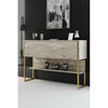 Kummut Hanah Home Liuksas, travertiin kuldne, 100 prots. melamiin, 100 x 100 x 100 cm