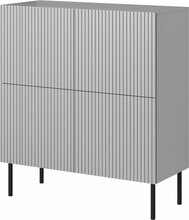 Kummut Halmar Asensio KM-2, 100 x 42 x 110 cm, must/helehall
