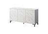 Kummut Cama Meble Marmo 3D, 150 x 45 x 80.5 cm, valge matt/marmorvalge