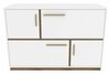 Kummut Kalune Design Mares 322RTC1505, 45 x 120 x 81.6 cm, valge/pähkel