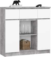 Kummut Akord Furniture Factory K100, 101 x 35 x 98 cm, valge/hall