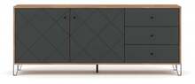 Kummut Bilbao BL06 2D3S, 183.4 x 40 x 75.2 cm, tamm