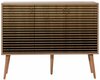 Kummut Kalune Design Mega 220, 120 x 36 x 90 cm, tamm/must