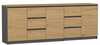 Kummut Top E Shop Costa, 40 x 200 x 75 cm, antratsiit/tamm