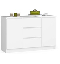 Kummut Akord Furniture Factory K016 CLP, 40 x 120 x 77 cm, valge