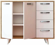 Kummut Kalune Design Waga 811MDD4108, 100 x 35 x 82 cm, tamm/valge