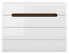 Kummut Black Red White Azteca Trio, 105 x 41 x 84 cm, valge