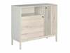 Kummut Signal Meble Frost K2, 40 x 100 x 90 cm, valge/pruunikas