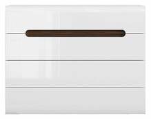 Kummut Black Red White Azteca Trio, 105 x 41 x 84 cm, valge