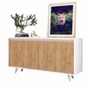 Kummut Kalune Design Nossa, 40 x 140 x 86 cm, pruun/valge
