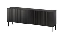 Kummut Cama Meble ISLA, 200 x 40 x 75 cm, matt must