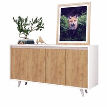 Kummut Kalune Design Nossa, 40 x 140 x 86 cm, pruun/valge