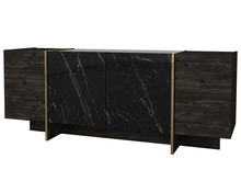 Kummut Kalune Design Veyron 804TRH3522, 46.6 x 180 x 75.5 cm, pruun/must