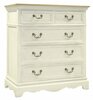 Kummut Home4you Samira, 86.5 x 39 x 95 cm, valge