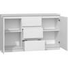 Kummut Top E Shop 2D3S, valge, 120 x 30 x 75 cm