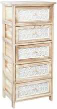 Kummut Home4You Kaseke, 40 x 29 x 90 cm, 5 sahtliga, naturaalne