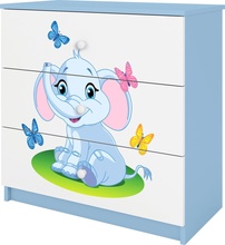 Kummut Kocot Kids Babydreams, 80 x 41 x 80.5 cm, sinine/valge, elevant