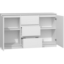 Kummut Top E Shop 2D3S, valge, 120 x 30 x 75 cm