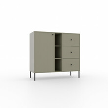 Kummut Adrk Furniture Tili 1D 3S 3P, roheline