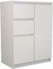 Kummut Top E Shop 2D2S Balta 6L, 70 x 40 x 97 cm, valge/hall