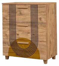 Kummut Kalune Design Leva Gravis Sun, 43 x 80 x 95 cm, pruun