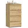 Kummut Akord CL4, 40 x 35 x 74 cm, tamm/pruun
